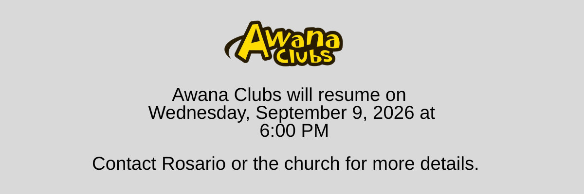 Awana Clubs 09/09/2026