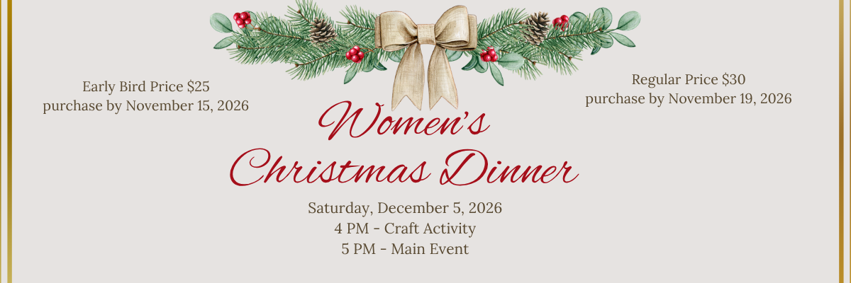 Women's Christmas Dinner 12/05/2026
